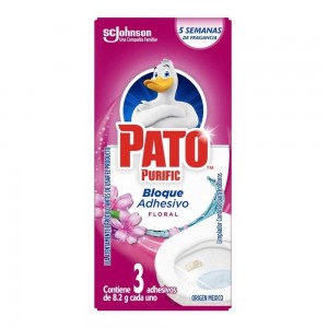 PATO PURIFIC BLOQUE ADHESIVO FLORAL x 3u